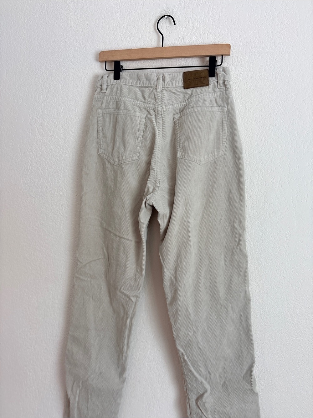 Vintage Calvin Klein Cream Corduroy Pants - Picture 6 of 7